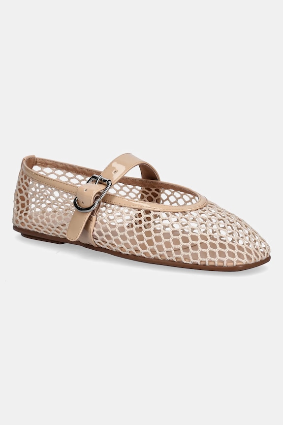 Балетки Jeffrey Campbell Aerate імітація лицьової шкіри бежевий JC.1704.1.2