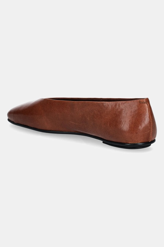 Scarpe Jeffrey Campbell ballerine in pelle Fathom JC.1528.1.7 marrone