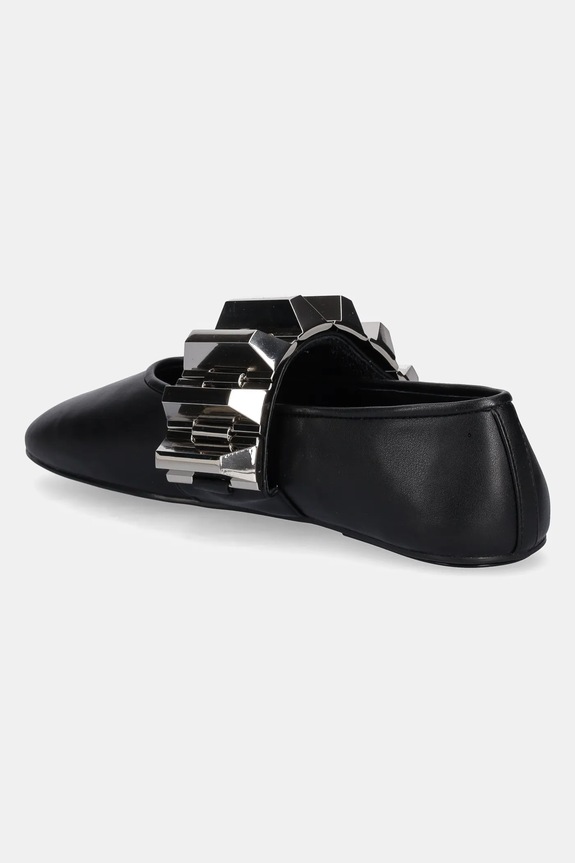 Obuwie Jeffrey Campbell baleriny Rigid JC.1555.3.3 czarny
