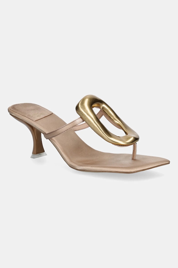 Jeffrey Campbell ciabatte slide Linq-Up stiletto beige JC.1131.2.7