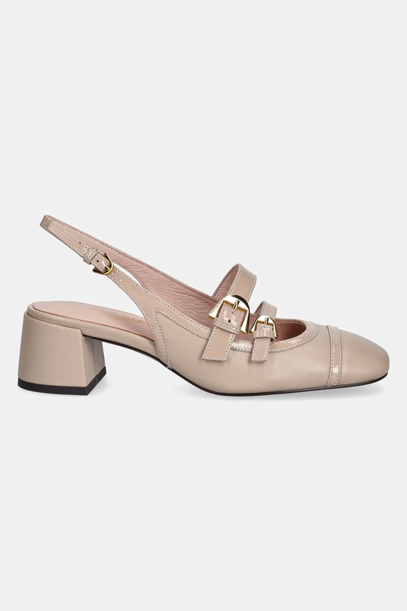 Coccinelle pantofi de piele E4.S5C.21.02.01.N12 roz SS25