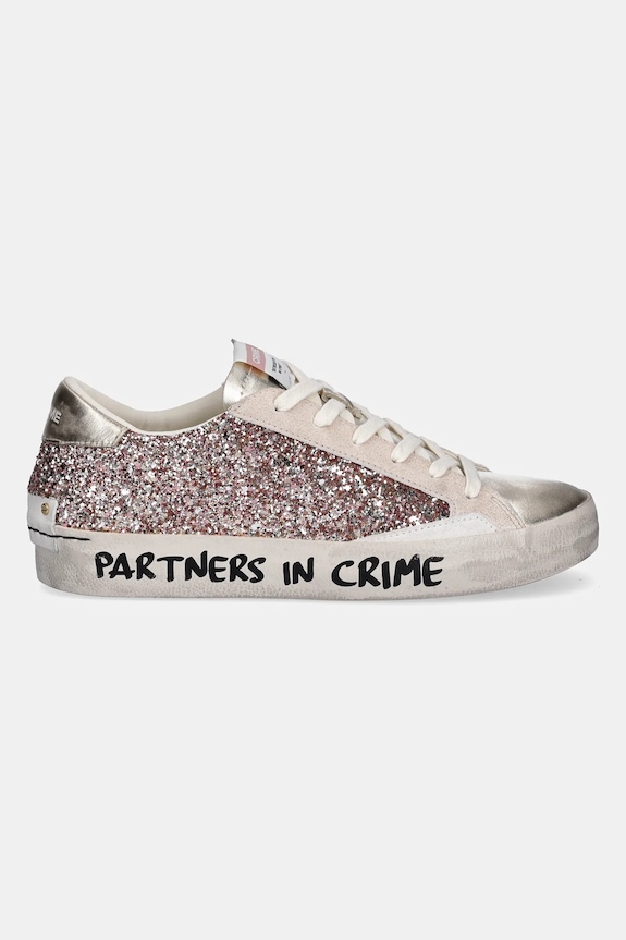 Crime London sneakersy skórzane DISTRESSED 20008PP7 beżowy SS25