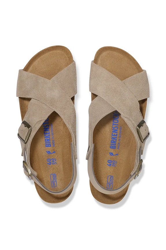 Cipők Birkenstock velúr szandál Tulum SFB 1029834 barna
