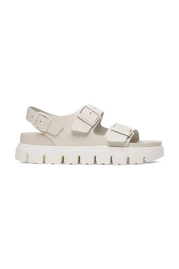 Birkenstock sandali in pelle Milano Chunky Exq Birkenstock x Papillio platform beige 1029074