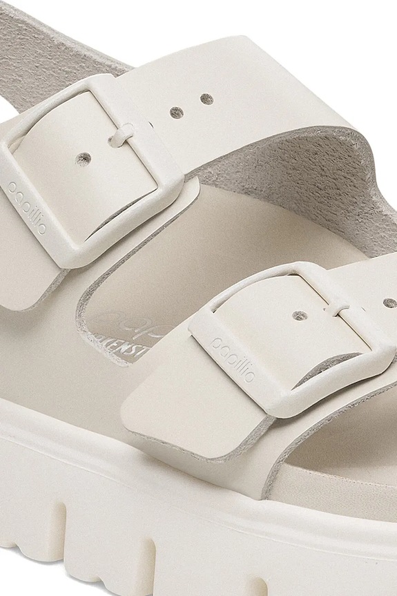 Scarpe Birkenstock sandali in pelle Milano Chunky Exq Birkenstock x Papillio 1029074 beige