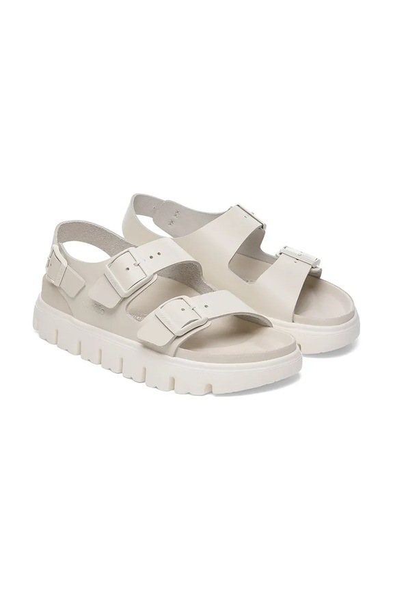 Birkenstock sandali in pelle Milano Chunky Exq Birkenstock x Papillio beige 1029074