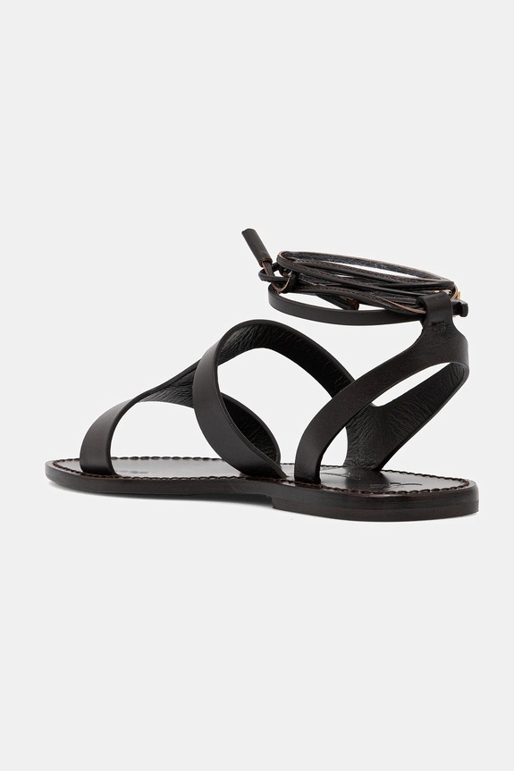Cipők Weekend Max Mara bőr szandál LEMMA 2515521075600.BROWN barna