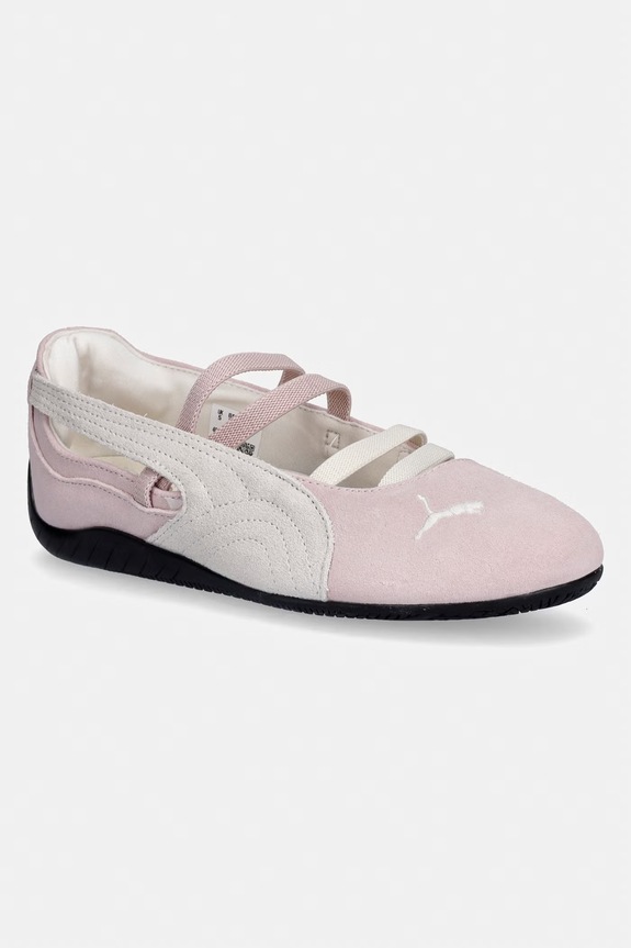 Puma baleriny zamszowe Speedcat Ballet różowy 401287