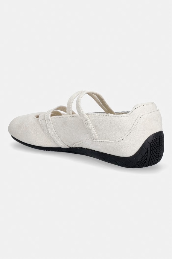 Obuwie Puma baleriny zamszowe Speedcat Ballet 401287 beżowy