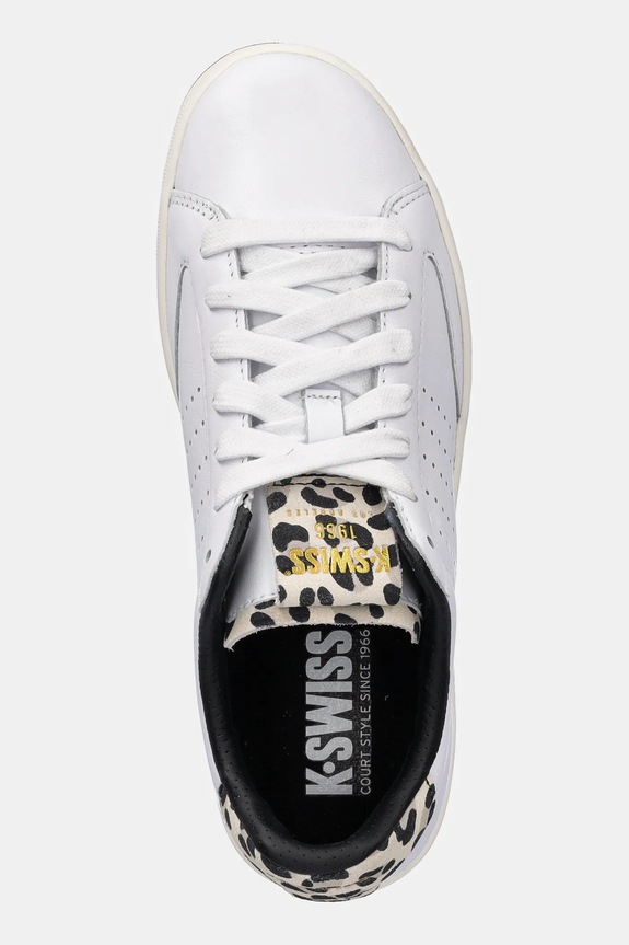 K-Swiss sneakers in pelle LOZAN KLUB LTH bianco 97263.952.M