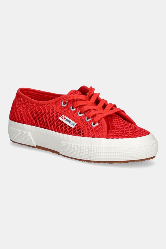 Superga sportcipő MESH lapos piros S2135GW.296