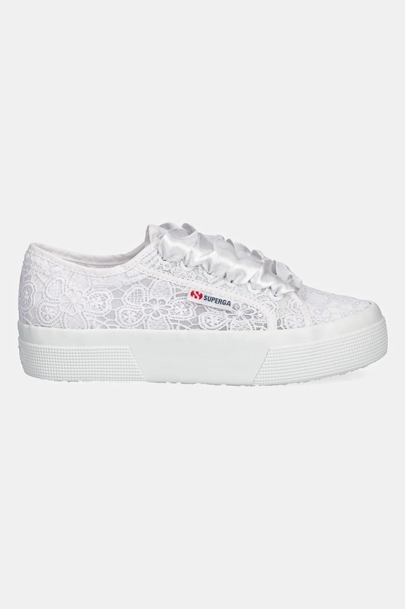 Superga tenisówki FLOWER MACRAME S2136QW.A0A biały SS26