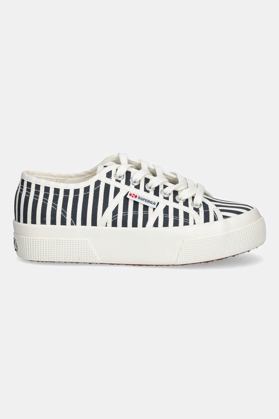 Teniske Superga STRIPES PRINT S2136YW.AD5 mornarsko modra SS25
