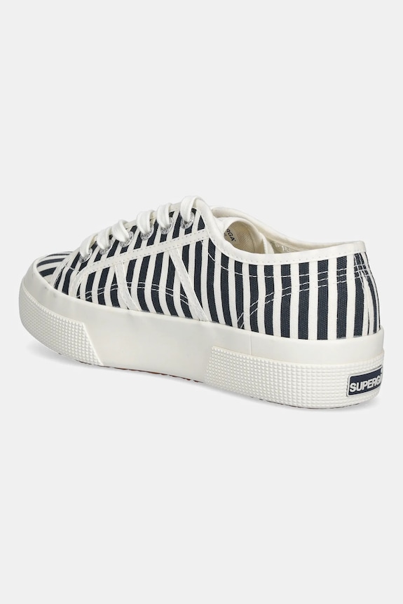Obutev Teniske Superga STRIPES PRINT S2136YW.AD5 mornarsko modra
