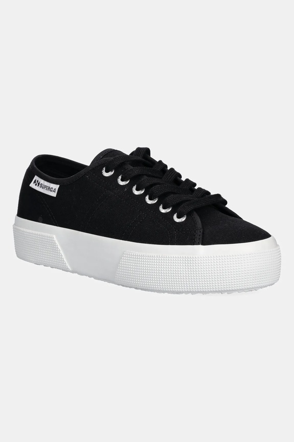 Πάνινα παπούτσια Superga PLATFORM LEGGERA πλατφόρμα μαύρο S2142ZW.F83