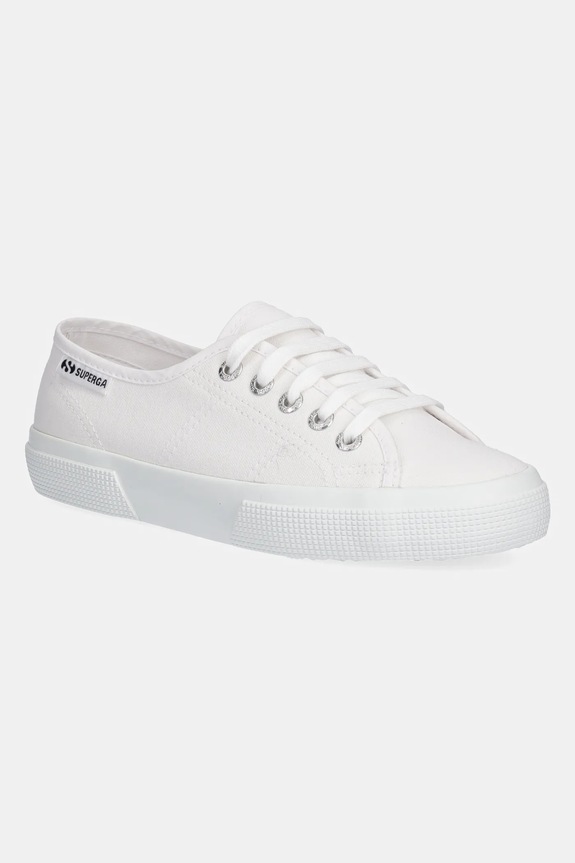 Πάνινα παπούτσια Superga LEGGERA φλατ λευκό S7151EW.901