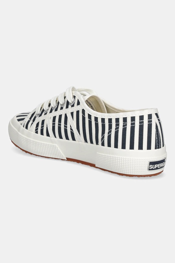 Obutev Teniske Superga STRIPES PRINT S8148TW.AD5 mornarsko modra