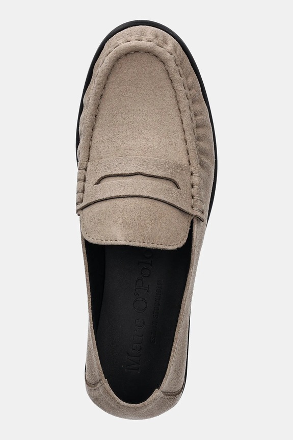 Marc O'Polo mocasini din piele intoarsa FIONA 1B bej 50118633202300