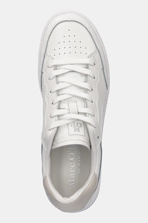 Marc O'Polo sneakersy skórzane SANDRA biały 50218713502157