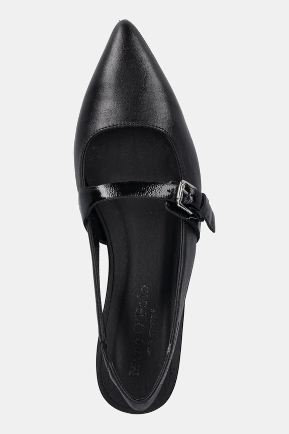 Δερμάτινες μπαλαρίνες Marc O'Polo PENELOPE 2A μαύρο 50318781101100
