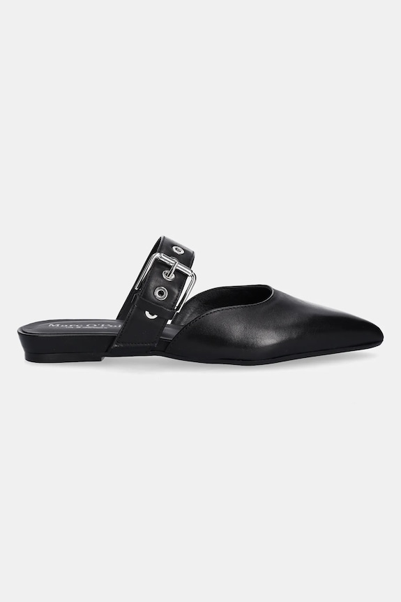Δερμάτινες παντόφλες Marc O'Polo PENELOPE 4A 50318783702100 μαύρο SS25
