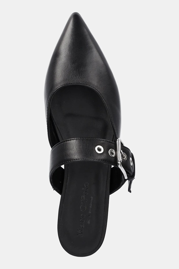 Δερμάτινες παντόφλες Marc O'Polo PENELOPE 4A μαύρο 50318783702100