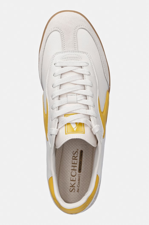 Skechers sneakersy skórzane HOTSHOT biały 185232
