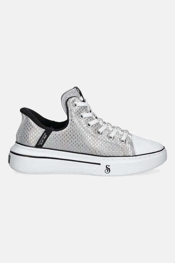 Πάνινα παπούτσια Skechers SNOOP ONE DISCO 186006 ασημί SS25