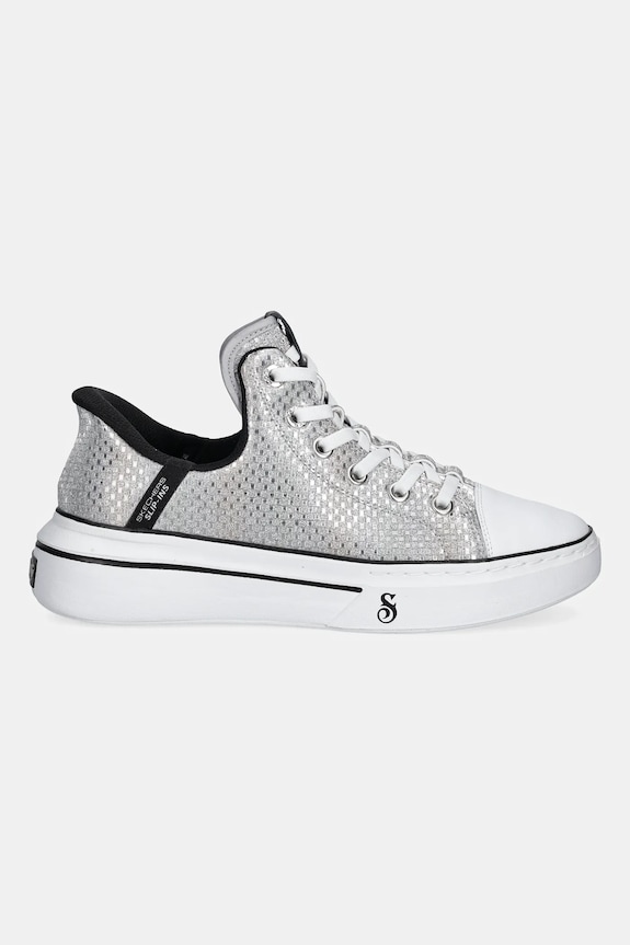 Πάνινα παπούτσια Skechers SNOOP ONE DISCO 186006 ασημί SS25