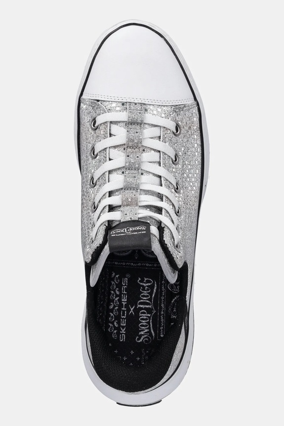 Πάνινα παπούτσια Skechers SNOOP ONE DISCO ασημί 186006