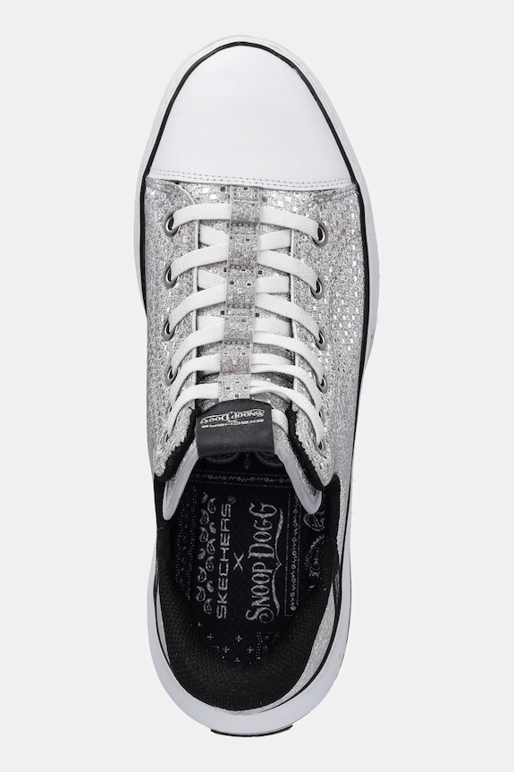 Πάνινα παπούτσια Skechers SNOOP ONE DISCO ασημί 186006