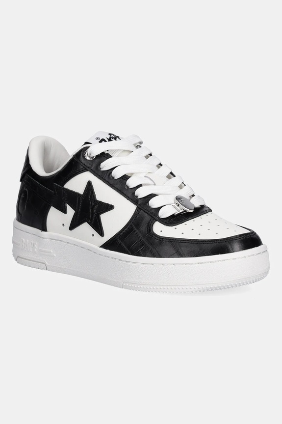 A Bathing Ape sneakersy skórzane BAPE STA #3 L niska czarny 1K80291303