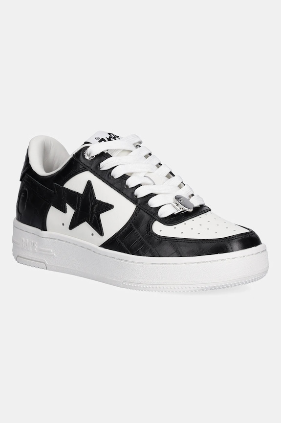 A Bathing Ape sneakersy skórzane BAPE STA #3 L niska czarny 1K80291303