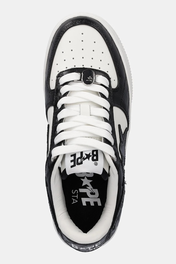 A Bathing Ape sneakersy skórzane BAPE STA #3 L czarny 1K80291303