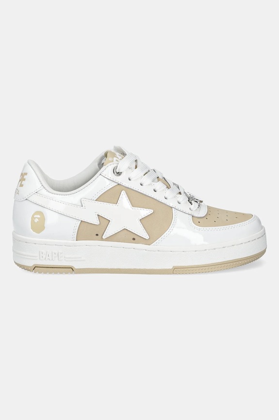 A Bathing Ape sneakersy skórzane BAPE STA #6 L 1K80291306 beżowy SS25