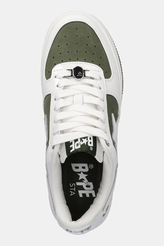 A Bathing Ape leather sneakers BAPE STA #6 L green 1K80291306