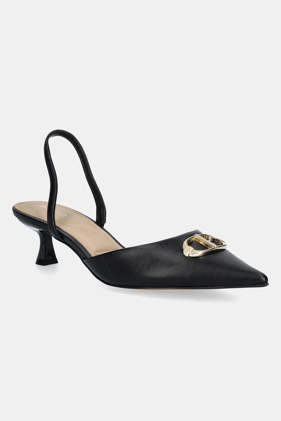 Aldo tacchi a spillo DELICATE finta pelle fiore nero 13918896.DELICATE