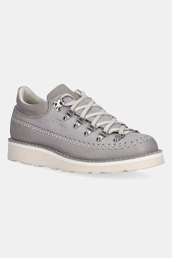 Fracap sneakers din piele Indian plată gri M122