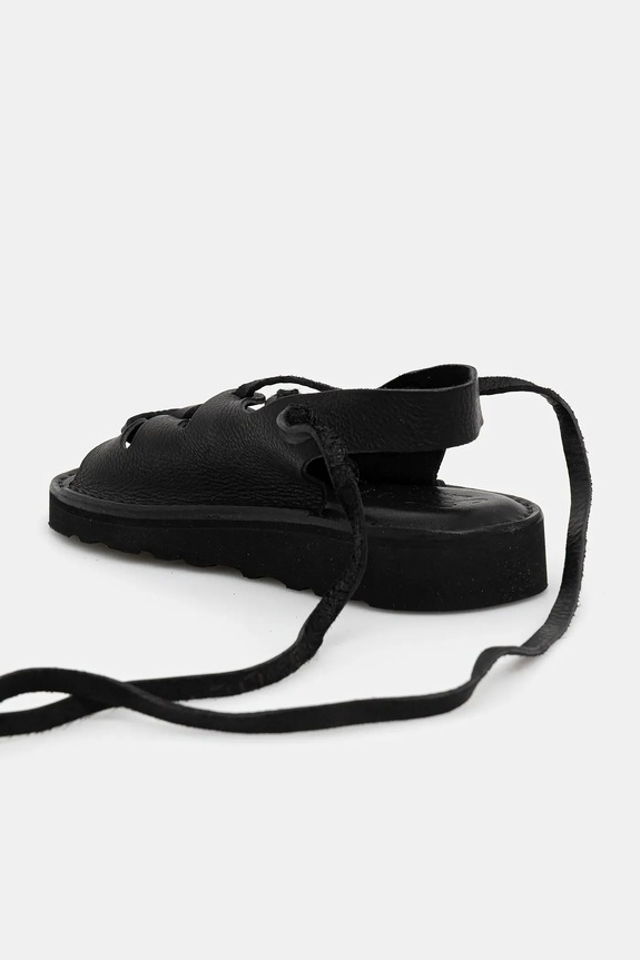 Boty Kožené sandály Fracap Sandal D030 černá