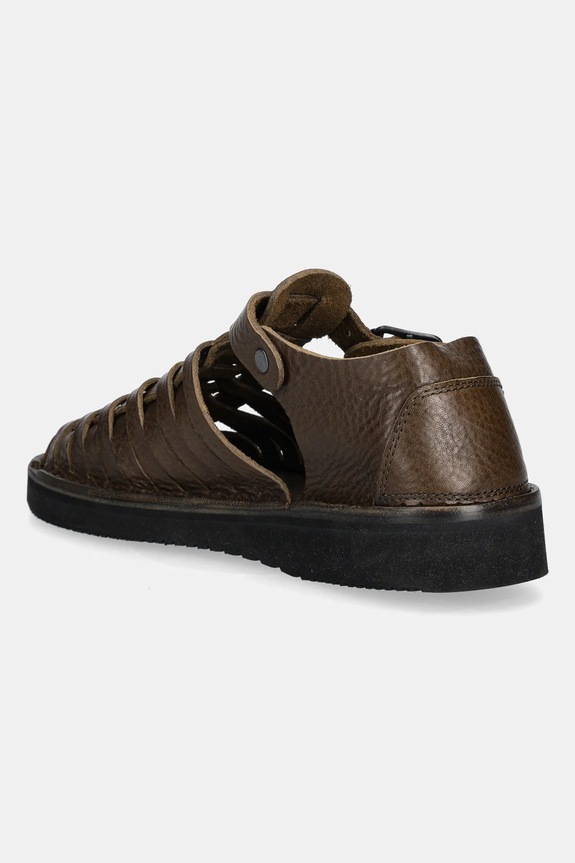 Scarpe Fracap sandali in pelle Sandals D025 verde