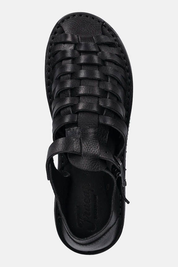 Kožne sandale Fracap Sandals crna D025