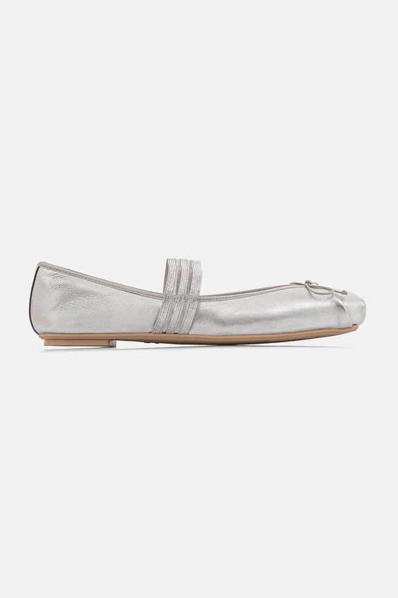 Pretty Ballerinas balerini de piele Kristen 52198.A.5010 argintiu SS25