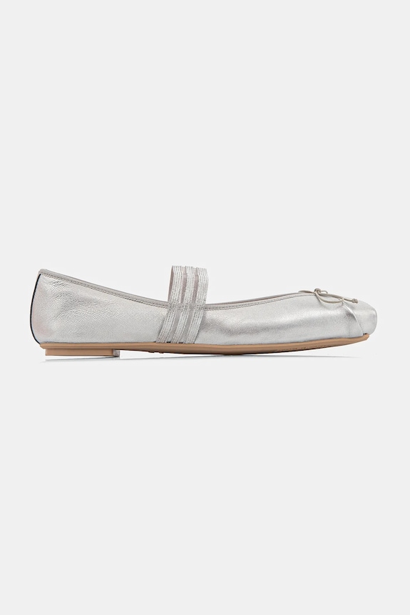 Pretty Ballerinas balerini de piele Kristen 52198.A.5010 argintiu SS25