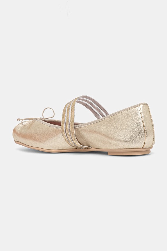 Obuwie Pretty Ballerinas baleriny skórzane Kristen 52198.B.5010 złoty