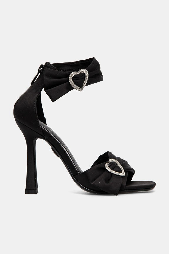Πέδιλα Buffalo Fairy Chic Heart 1291618.BLK μαύρο SS25