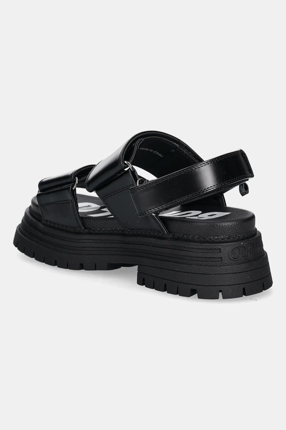 Obutev Sandali Buffalo Lennox Snd 1602271.BLK črna