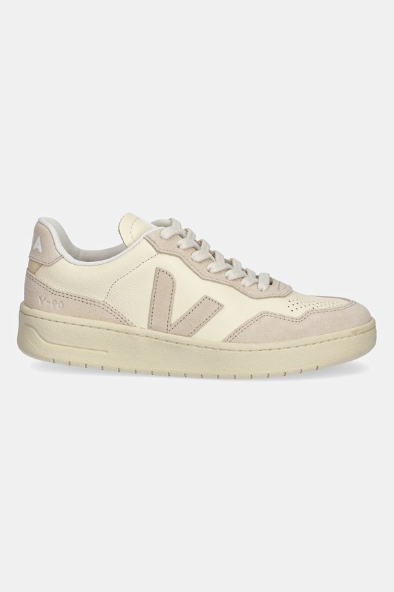 Veja sneakersy skórzane V-90 VD2003892A beżowy SS25