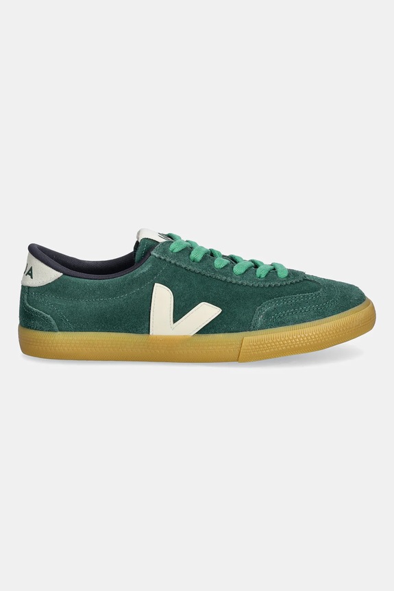 Veja sneakersy skórzane Volley VO0320515A zielony SS25