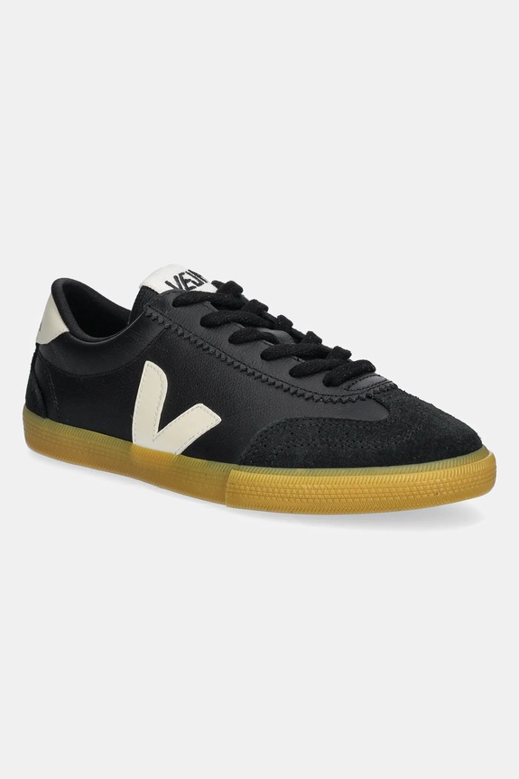 Veja sneakersy skórzane Volley skóra zamszowa czarny VO2020510A