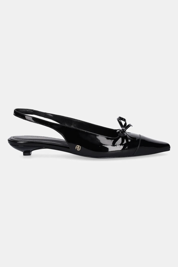 Kožené baleríny Anine Bing Zoey Slingback Heels A.14.10790 černá SS25